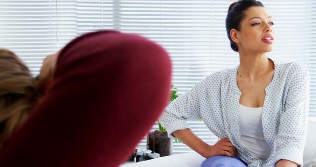 Psychotherapist Listening to Client during Therapy Session - Download Free Stock Images Pikwizard.com