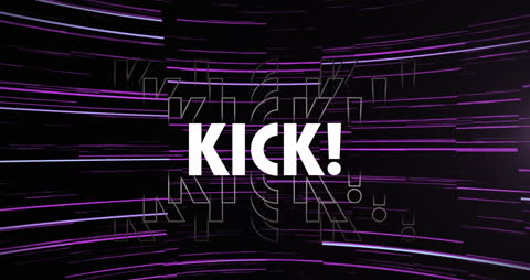 Futuristic Kinetic Typography Animation with Kick Text Hologram