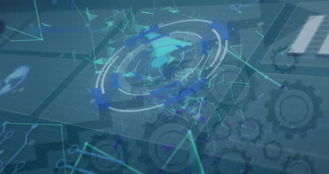 Futuristic Data Processing and Virtual Scanning Interface