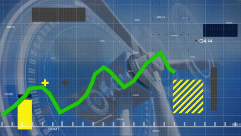 Digital Analytics Overlay on Wind Turbine Technology