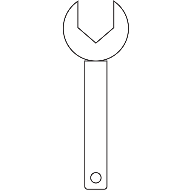 Black Open-End Wrench Digital Illustration on Transparent Background - Download Free Stock Videos Pikwizard.com