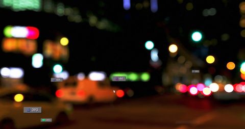 Digital Interface Concept with City Night Lights and Social Media Icons - Download Free Stock Images Pikwizard.com