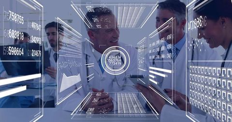 Doctors Analyzing Digital Medical Data in Advanced Conference - Download Free Stock Images Pikwizard.com