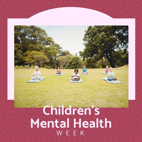 children practicing yoga for mental health awareness in park - Download Free Stock Templates Pikwizard.com