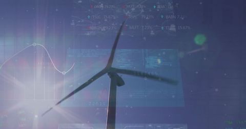 Renewable Energy and Data Fusion Concept - Download Free Stock Images Pikwizard.com