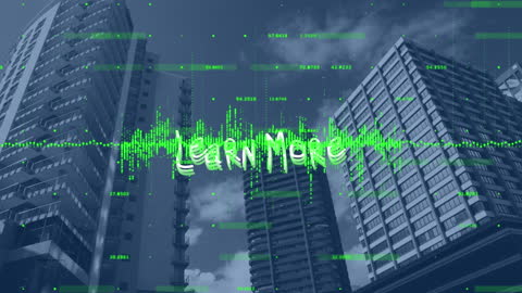 Financial Growth Animation with Modern Cityscape Backdrop