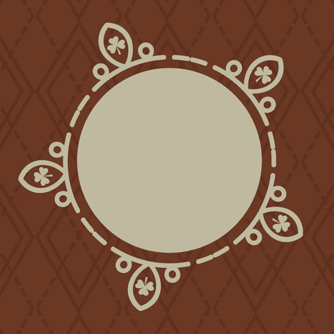 brown card mockup with floral circular design on transparent background - Download Free Stock Videos Pikwizard.com