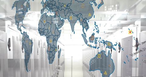 Global Networking and Technology in Data Center Environment - Download Free Stock Images Pikwizard.com