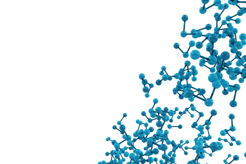 Blue Molecular Structure on Transparent Background in Vector Illustration - Download Free Stock Videos Pikwizard.com