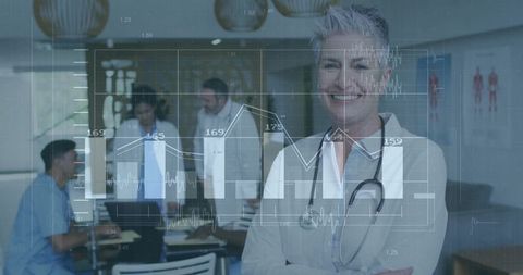 Medical Team Analyzing Clinical Data in Modern Consultation Room
