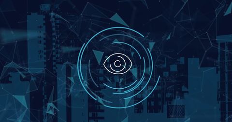 Data Processing System with Digital Eye - Download Free Stock Images Pikwizard.com