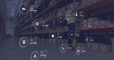 Futuristic warehouse data management