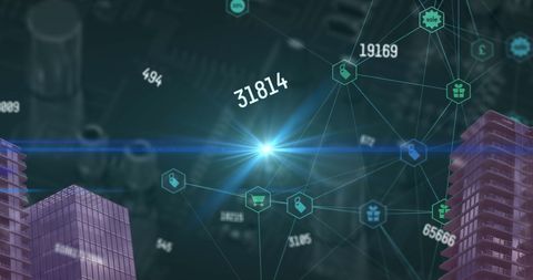 Futuristic Digital Networking and Data Analysis Concept - Download Free Stock Images Pikwizard.com