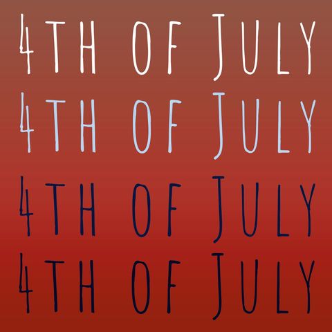 colorful 4th of july text on gradient brown background - Download Free Stock Templates Pikwizard.com