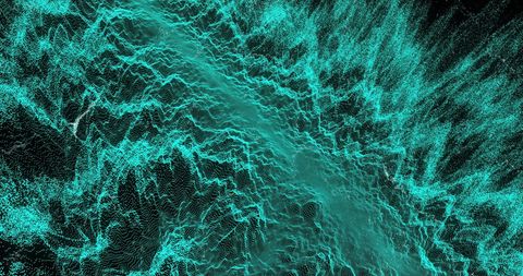 Abstract Glowing Light Trails with Vibrant Turquoise Waves - Download Free Stock Images Pikwizard.com