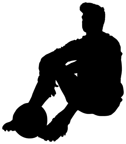 Athletic Football Player Silhouette on Transparent Background - Download Free Stock Videos Pikwizard.com