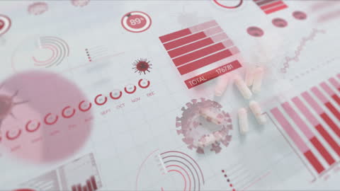COVID-19 Data Overlay with Pandemic Elements