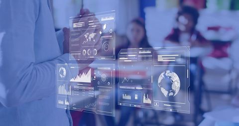 Futuristic Learning Interface in Classroom Setting - Download Free Stock Images Pikwizard.com