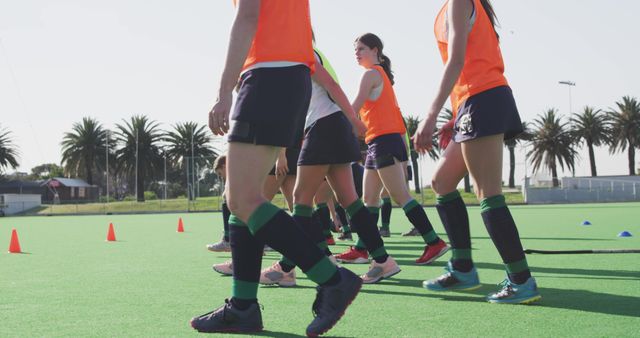 Players Training on Field at Summer Daytime Practice - Download Free Stock Images Pikwizard.com