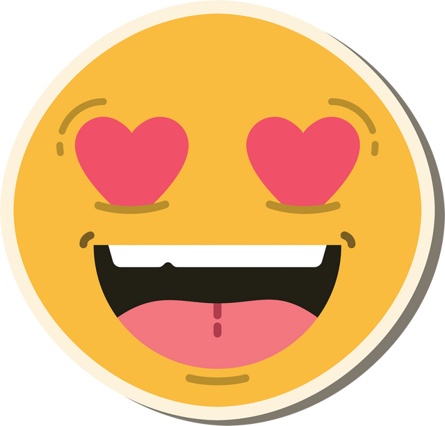 Transparent Heart-Eyes Smiling Emoji Icon for Social Media - Download Free Stock Videos Pikwizard.com