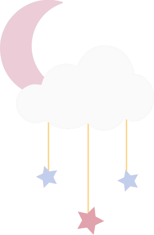 transparent dreamy cloud with crescent moon and stars - Download Free Stock Videos Pikwizard.com