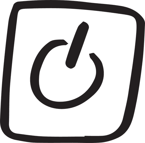 minimalist black power button on transparent background - Download Free Stock Videos Pikwizard.com