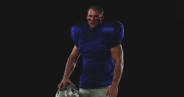 American Football Player Posing in Full Uniform - Download Free Stock Images Pikwizard.com