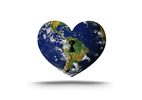 transparent heart playful earth keyhole symbol - Download Free Stock Videos Pikwizard.com