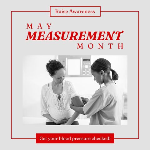 promoting blood pressure checkups during may measurement month - Download Free Stock Templates Pikwizard.com