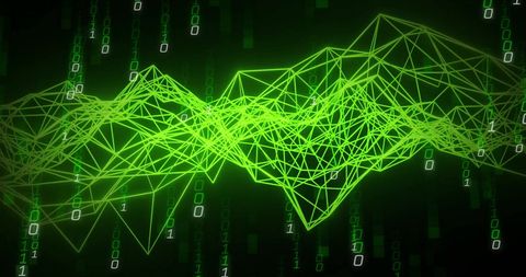 Futuristic Digital Data Flow with Binary Code and Connectivity - Download Free Stock Images Pikwizard.com