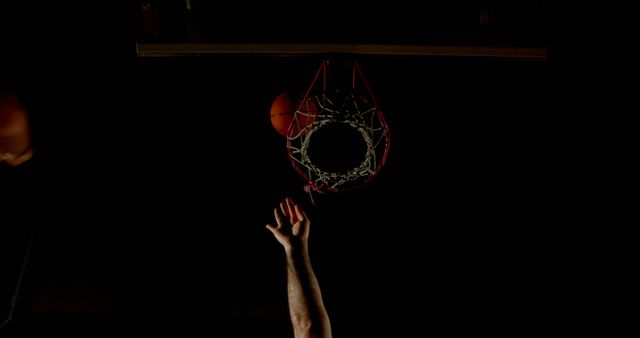 Basketball Player Shooting a Close-Up Shot - Download Free Stock Images Pikwizard.com