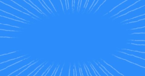 Radiant light trails on vibrant blue background