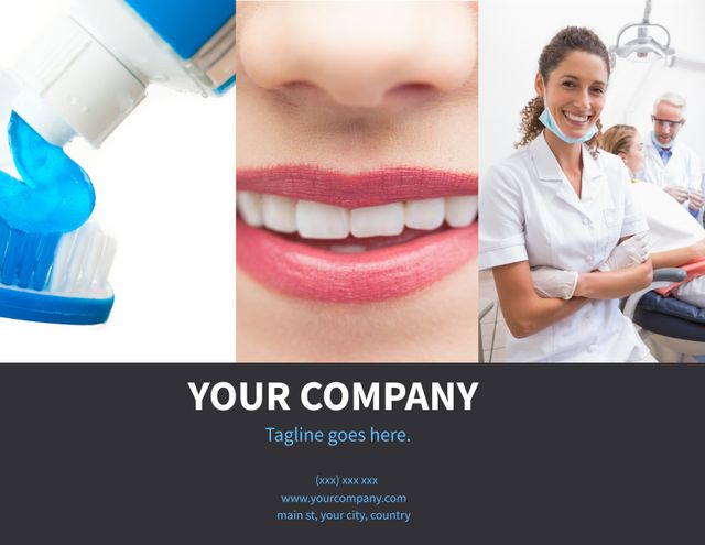 Dental Clinic Advertisement with Bright Smile and Professional Dentist - Download Free Stock Templates Pikwizard.com