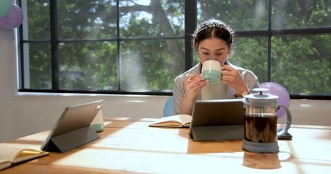 Birthday Celebration in Office Setting with Colleagues