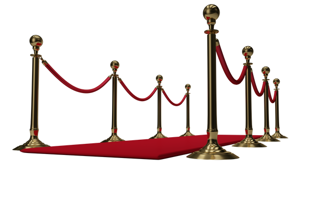 Transparent Golden Rope Barrier with Red Carpet Luxurious Entrance - Download Free Stock Videos Pikwizard.com