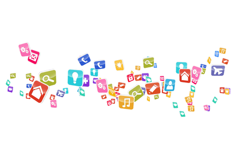 vibrant digital media icons on transparent background - Download Free Stock Videos Pikwizard.com