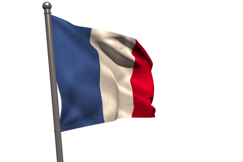 french tricolor flag waving isolated with transparent background - Download Free Stock Videos Pikwizard.com
