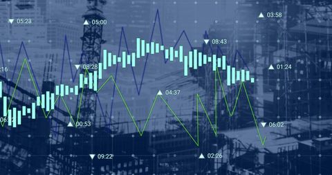 Financial Trends Amid Urban Construction Digital Interface - Download Free Stock Images Pikwizard.com