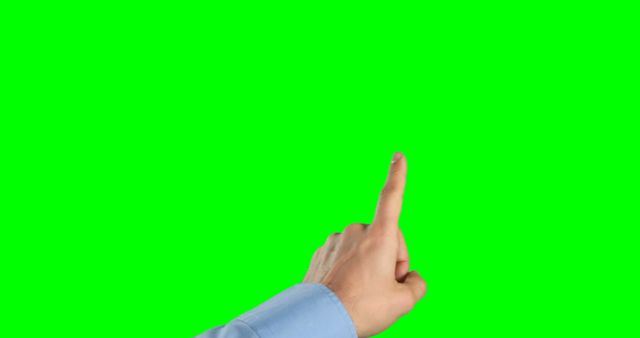 Hand Pointing Index Finger Upward on Green Screen Background - Download Free Stock Images Pikwizard.com