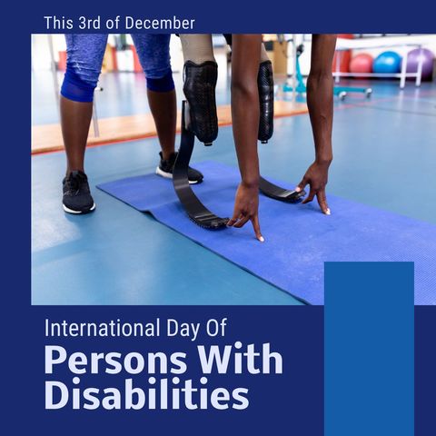 Paralympic athletes engaging in fitness training for awareness day