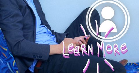 Multicultural businessman engaging in digital media