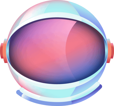 transparent space helmet with futuristic gradient design - Download Free Stock Videos Pikwizard.com