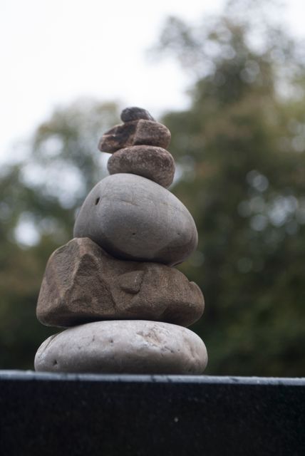 Balanced Stone Cairn in Nature - Download Free Stock Photos Pikwizard.com