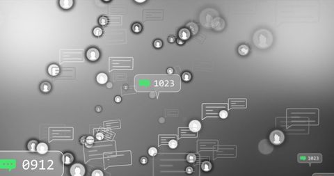 Digital Communication Interface with Chat Bubbles - Download Free Stock Images Pikwizard.com
