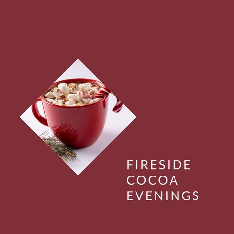 Festive Hot Chocolate Treat Promoting Cozy Winter Evenings