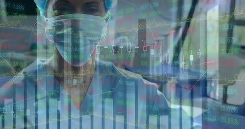 Healthcare Professional Analyzing Complex Data Trends in Office Workspace