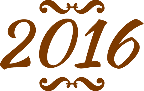 Brown 2016 Text Illustration on Transparent Background - Download Free Stock Videos Pikwizard.com