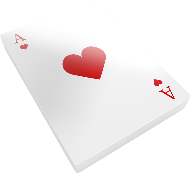 Transparent ace of hearts playing card symbolizing love and chance - Download Free Stock Videos Pikwizard.com