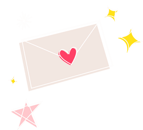 Transparent Envelope with Heart Seal and Star Accents - Download Free Stock Videos Pikwizard.com