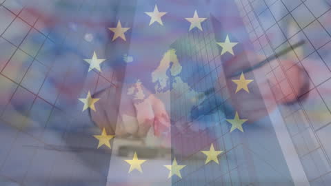 Global Business and Technology Concept with European Influence